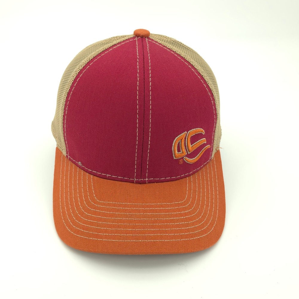 Outdoor Cap Hat Cap Mens Snapback Orange Red Tan Mesh Trucker Outdoors Hike Camp
